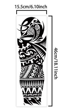 1Pcs Gorgeous Full Arm Temporary Tattoo Stickers, Long-lasti