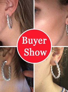 ThreeGraces Shiny Irregular Baguette CZ Crystal Big Rose Gol