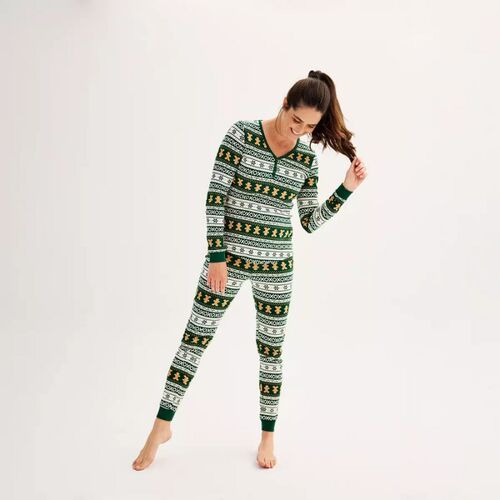 2025 Christmas Pajamas Family Set Couple Sleepwear Pyjamas - 图1