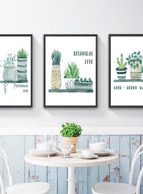 Nordic decorative painting living room sofa background wall
