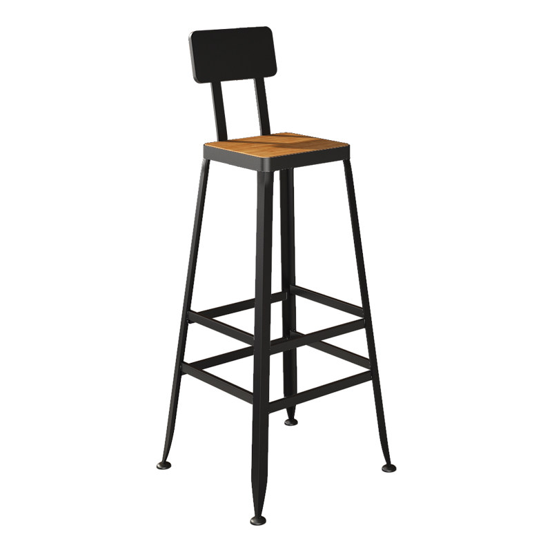 铁艺吧椅工业风吧台椅靠背高脚凳loft休闲椅实木饭厅酒吧,淘宝优惠券,粉丝福利购,淘宝优惠卷