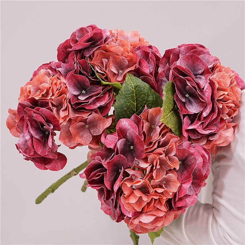 侘寂风手感绣球花束花卉仿真花家居餐桌装饰摆件花艺装饰婚庆造景,淘宝优惠券,粉丝福利购,淘宝优惠卷