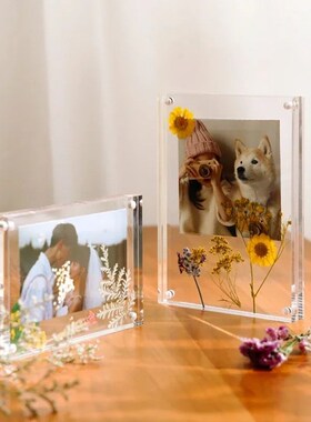 Acrylic Photo Frame Transparent Magnetic Picture Frame Kpop