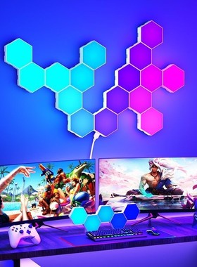 电竞桌面摆件科技感电竞桌搭摆件电竞房间装饰摆件氛围摆件声控