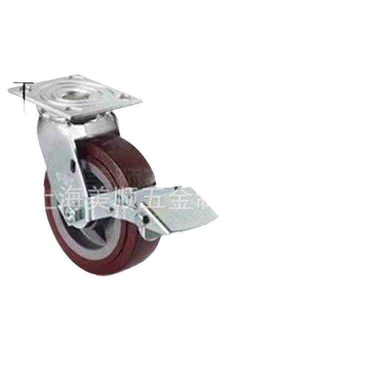 美顺4系列6寸脚踏踩式方向锁万向转定向物流机械仓储商业设备脚轮,淘宝优惠券,粉丝福利购,淘宝优惠卷