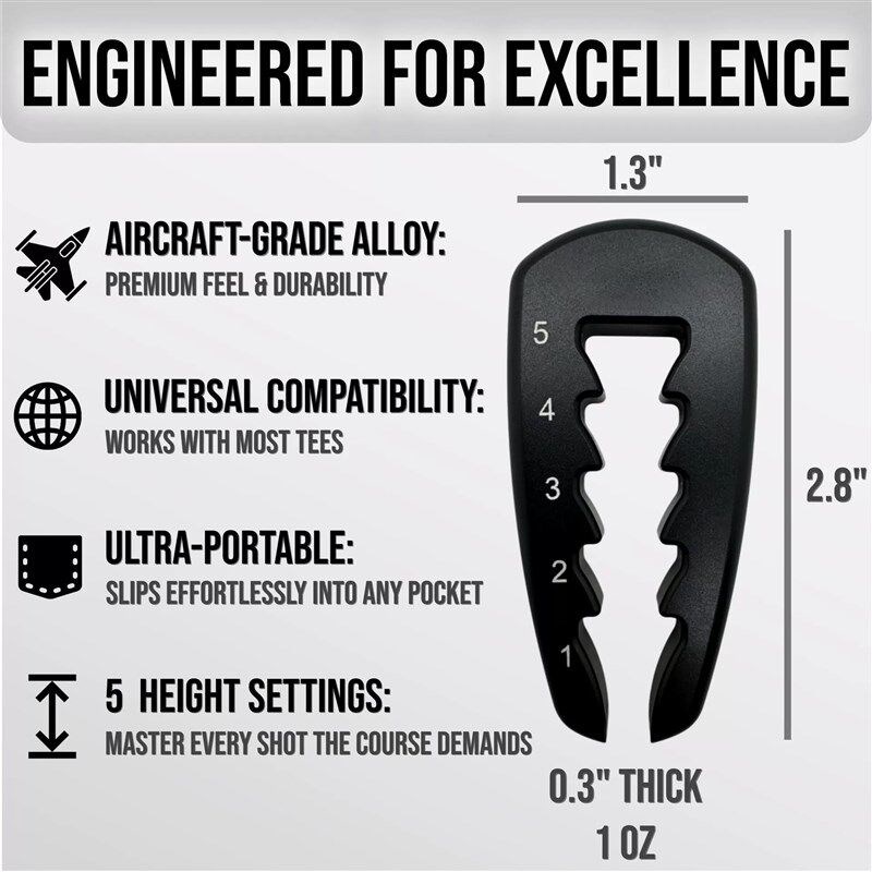Golf Tee Height Tool Golf tee height adjuster tack setter