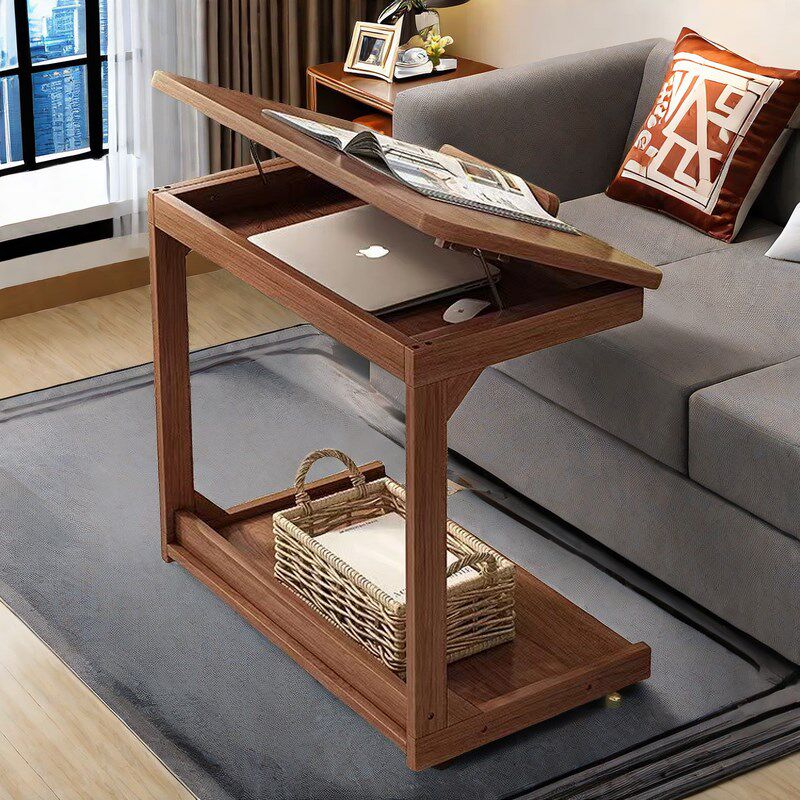 可移动边几沙发边桌带轮实木腿方桌子小茶几客厅边柜客厅翻盖迷你,淘宝优惠券,粉丝福利购,淘宝优惠卷