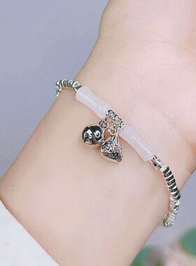 Natural Stone Bamboo Stitching Brlet Womens Cold Style Girl