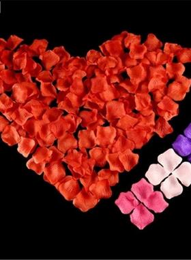 1000pcs Colorful Artificial Rose Petals Wedding Petalas Colo