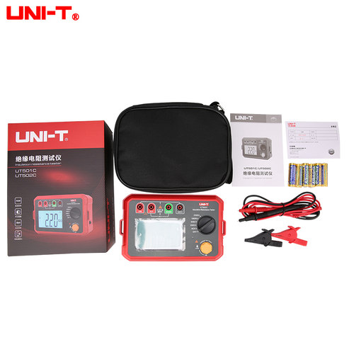 优利德绝缘电阻测试仪高精度数字电子电工摇表防雷测量仪UT501C - 图3
