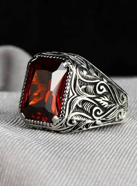 Vintage Handmade Turkish Signet Ring For Men Women Ancient S