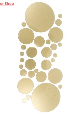 30Pcs 3D Mirror Round Removable Self Adhesive Wall Sticker W