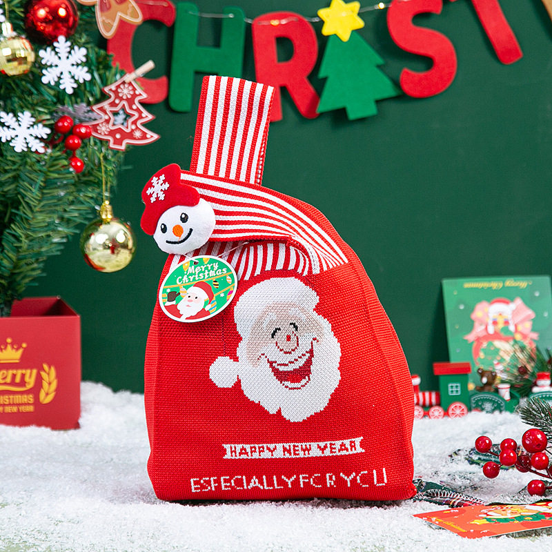 圣诞节糖果袋手提包可爱针织女士休闲针织包手拎高级质感厂家,淘宝优惠券,粉丝福利购,淘宝优惠卷