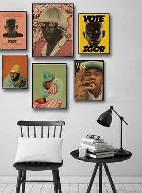 Rapper Tyler The Creator Flower Boy Posters Wolf Retro Kraft