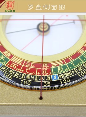 易仙强磁针2寸6无常派玄空罗盘精准蒋大鸿沈公盘金电木盘便携摆件