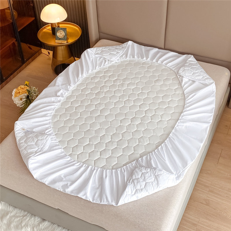 纯色抗菌全棉防水床笠绗缝定位1米5可水洗床垫保护加厚褥子1米8,淘宝优惠券,粉丝福利购,淘宝优惠卷