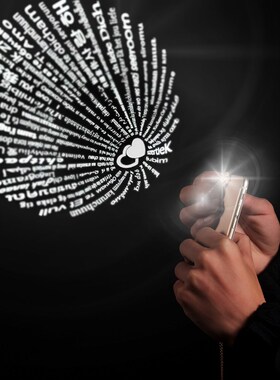 Fashion Projection Rings Sets For Couple Women 100 Language