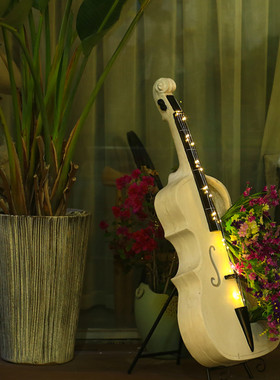 大提琴花园庭院大摆件婚礼装饰新店开业送礼别墅创意橱窗布置