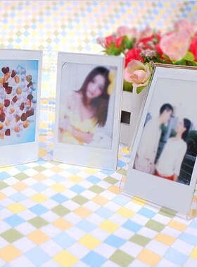 Acrylic Mini Photo Frame Holder Standing Rack Clear Photos F