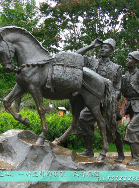 民俗茶马古道主题情景雕塑铸铜人物雕像大型古街雕塑品摆件定制