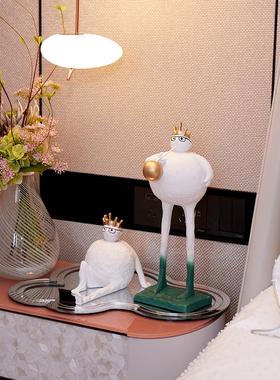 卡通吹泡泡人物雕塑摆件现代抽象客厅电视柜壁龛创意家居软装饰品