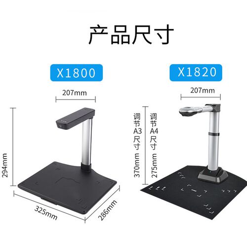 点易拍U1000高拍仪1600万像素E高清高速A3A4便携式扫描仪X1820 - 图1