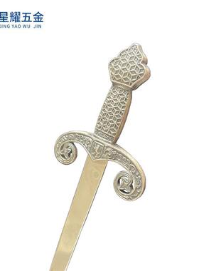 金属欧式复古拆信刀组合工艺品装饰锌合金办公小礼品开信复古金属