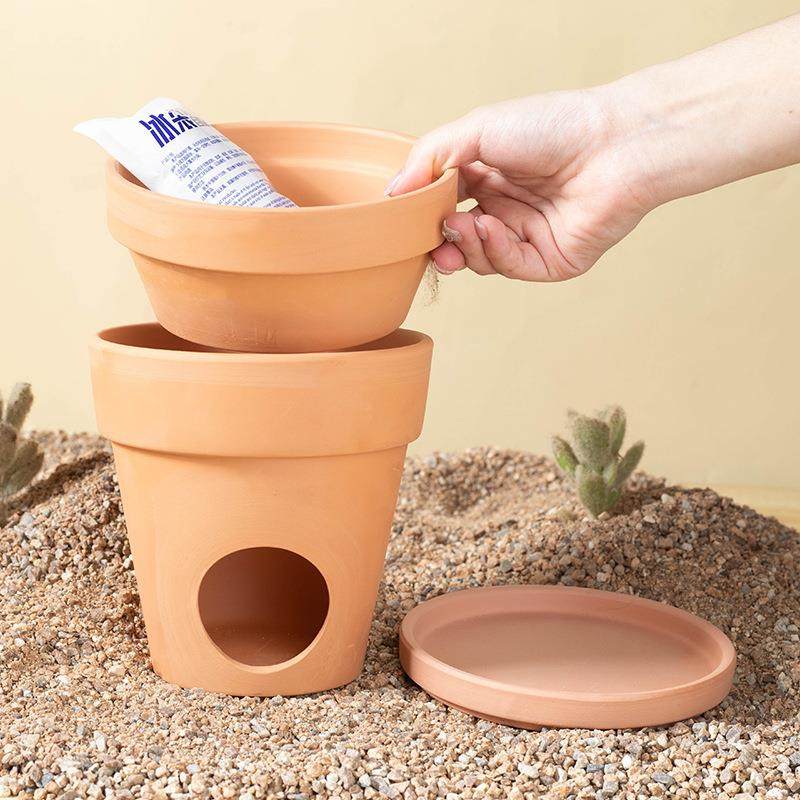 仓鼠降温红陶冰屋散热透气金丝熊夏天空调窝别墅清凉透冷吸水冰袋,淘宝优惠券,粉丝福利购,淘宝优惠卷