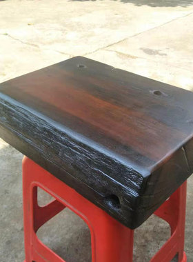 定制老船木板旧船板原木板防腐木老船木复古怀旧装饰品底座摆件