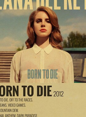 Singer Lana Del Rey Vintage Posters Born To Die Retro Kraft