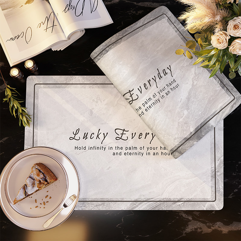 大理石餐桌垫防水防油pvc餐具垫免洗隔热垫家用防烫碗垫茶水杯垫,淘宝优惠券,粉丝福利购,淘宝优惠卷