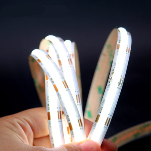 LED贴片软灯条三色发光双色温cob灯带24v白+暖+中性吊顶12v线型灯 - 图2
