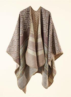 New Ethnic Forest Beitong Geometric Camo Warm Fashion Trave