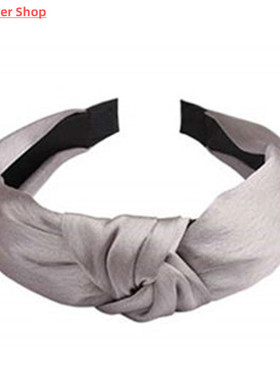 Women Wide Side Headband Twisted Knotted Head Hoop Solid Col