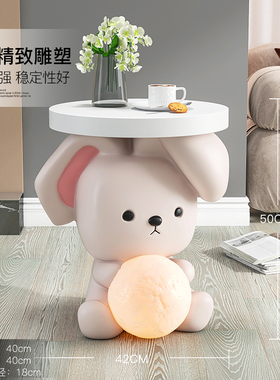奶油风兔摆件家居饰品客厅电视柜沙发旁茶几卧室床头柜灯乔迁礼品