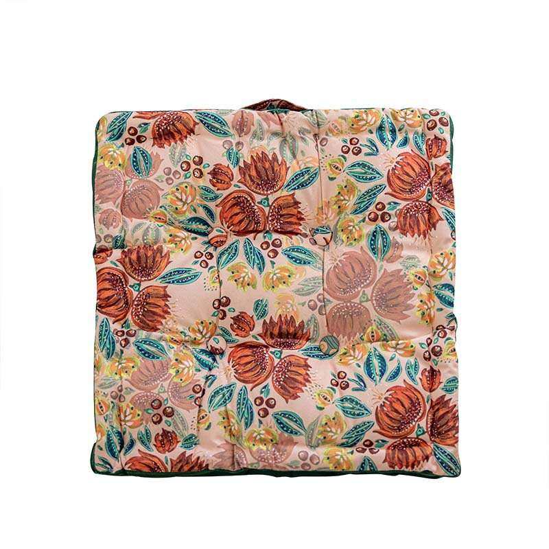 田园风家用客厅坐垫榻榻米地上蒲团屁垫加厚方形双面花卉窗台垫子,淘宝优惠券,粉丝福利购,淘宝优惠卷