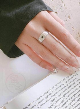 -01660 Eight-pointed star sun blue diamond ring female tempe