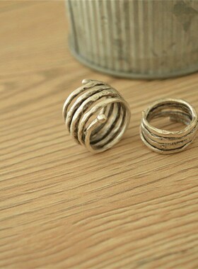 MultiLayer Line Abstract Minimalist Ring Versatile Womens Ri