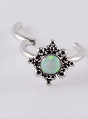Stainless Steel Nose Hoop Rings Zircon Body Piercing Jewelry