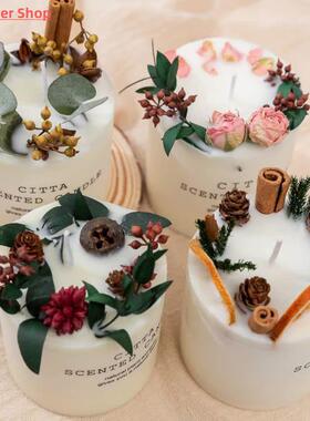 Soy Wax Fragrance Candles Romantic Pillar Candle Wedding Bir