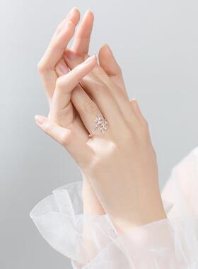 Simple Fashion Silver Color Feather Dolphin Adjustable Ring