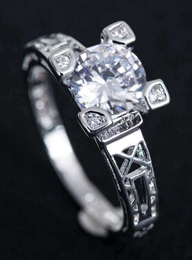 New Fashion Ladies Wedding Ring Ladies Zircon Ring Hand Jewe