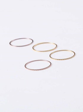 Thin Titanium Steel Silver color Couple Ring Simple Fashion