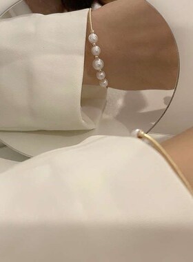 Baroque Pearl Brlet Womens New Ins Style Fashionable Simple