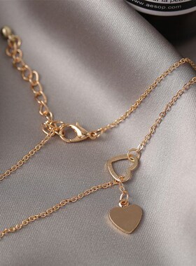 Heartshaped Y 52510 Heartshaped Clavicle Chain Creative Simp