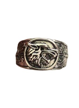 Mens Punk Skull Ring Retro Alloy Finger Ring for Male