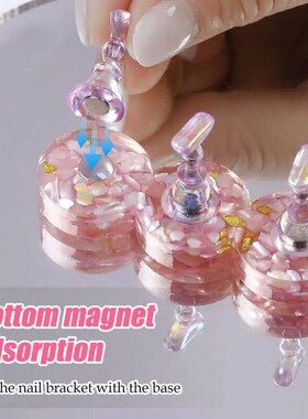 Press on Nail Stand Portable Nails Display Practice Reusable