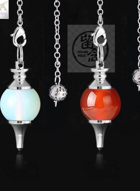~Csja Round White Crystal Amethyst powder crystal pendant sp