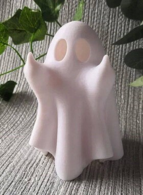 Halloween Lighted Middle Finger Ghost Resin Figurine Illumin