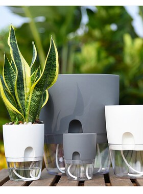 ABS Automatic Self Watering Flower Pot for Succulent Plants
